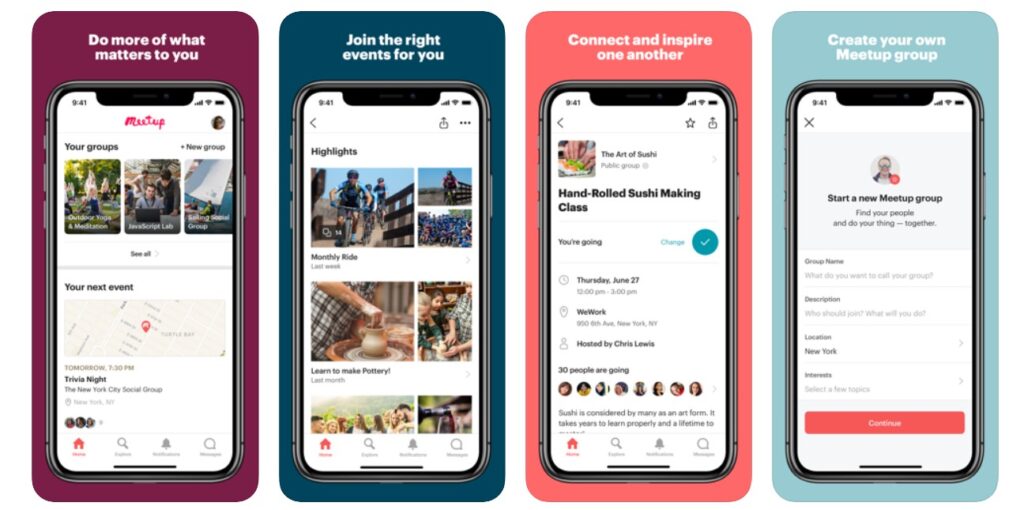 MeetUp app