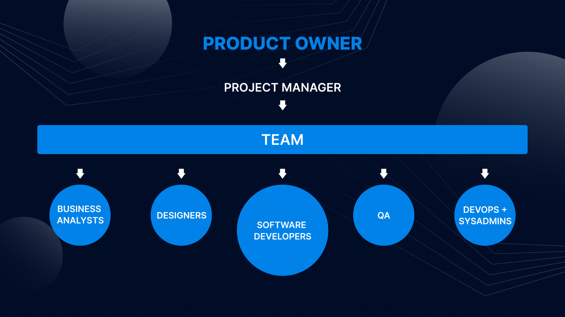 dedicated project team structure