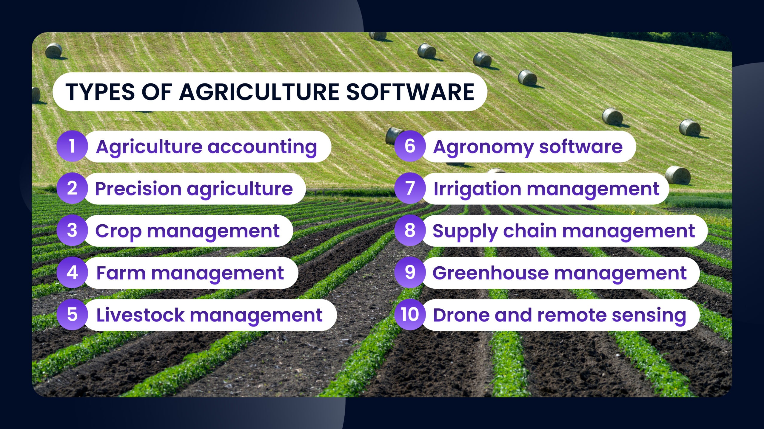 types of agriculture software