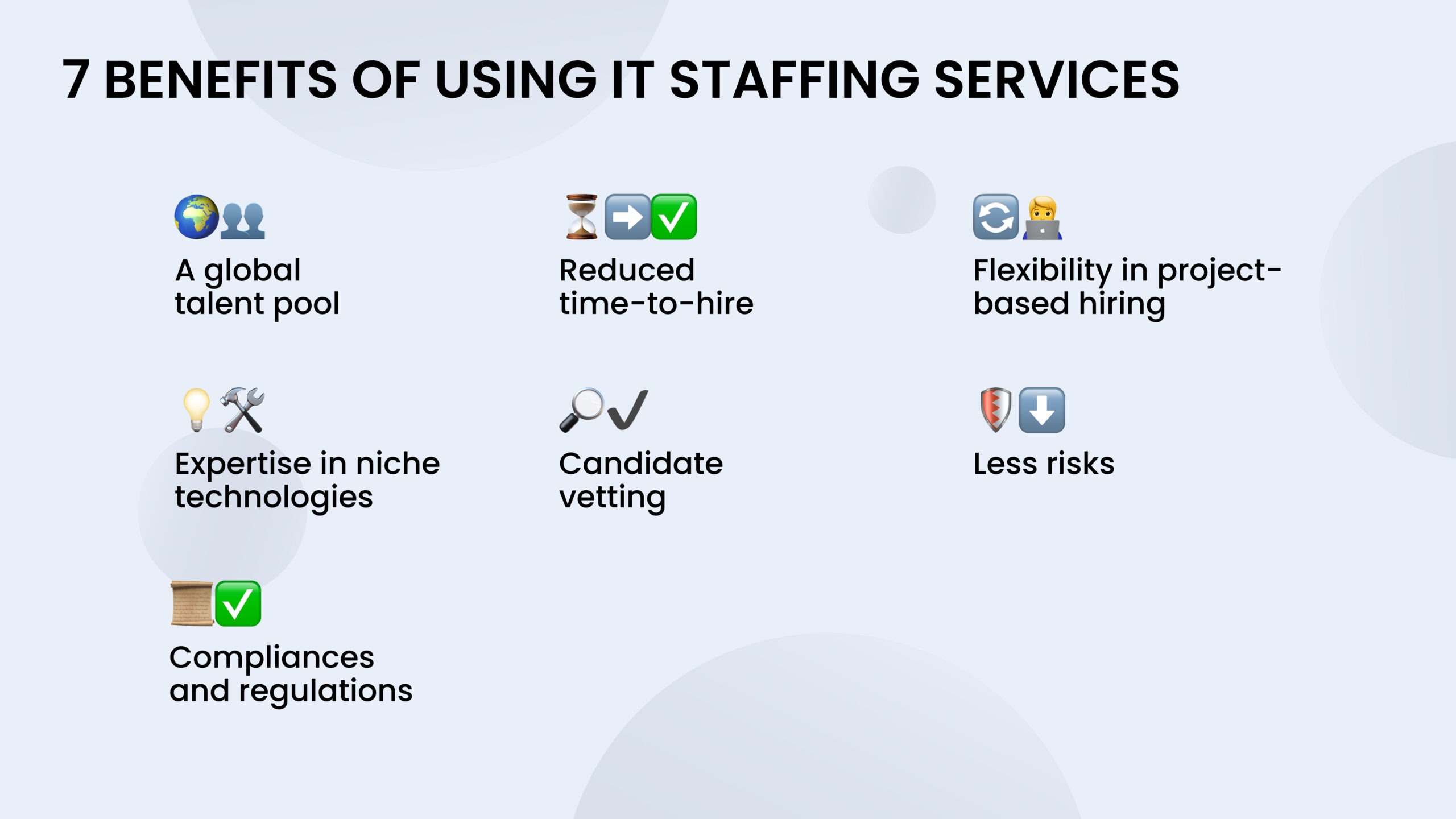 benefits of IT staffing services