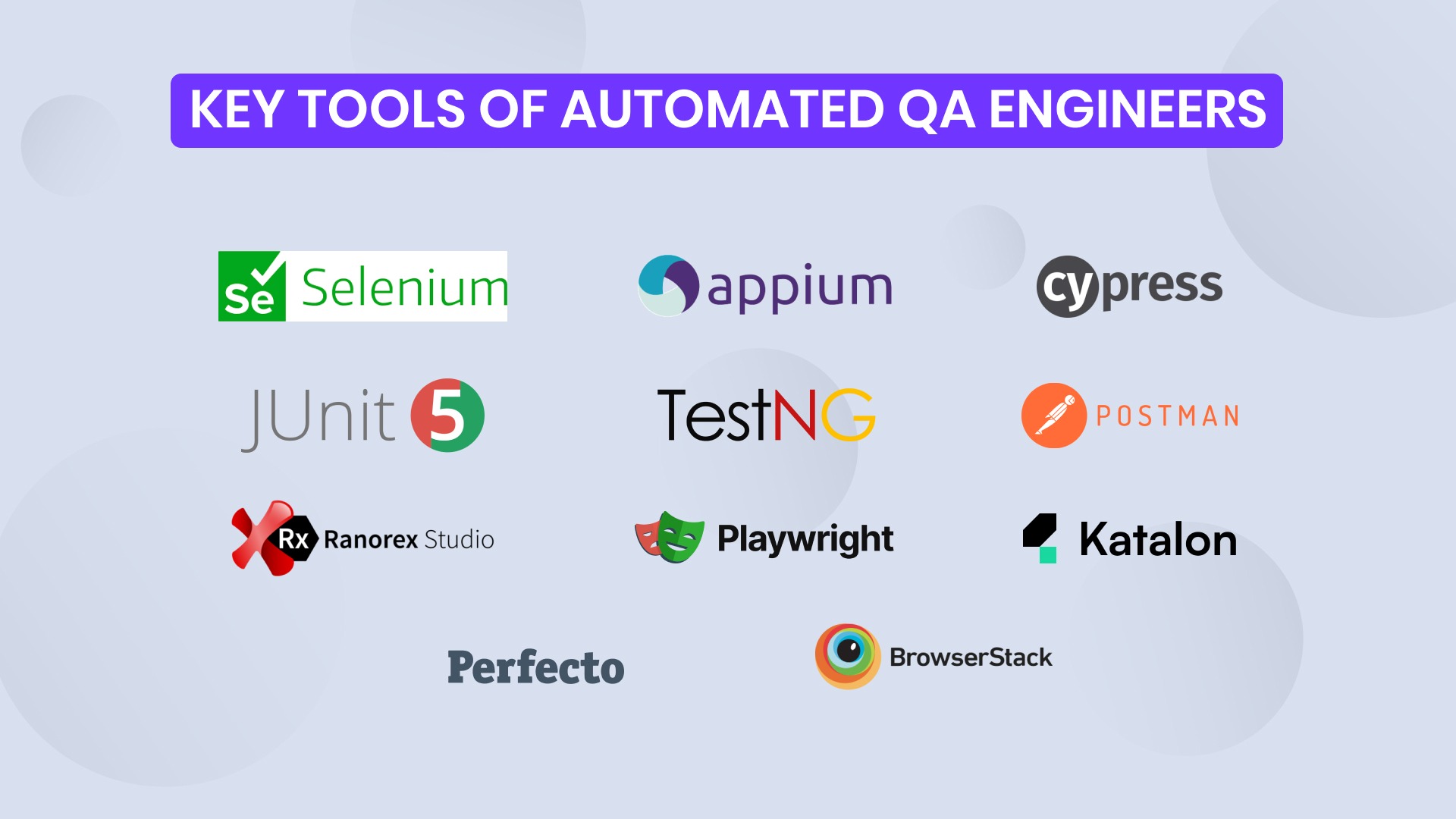 Key tools of Automated QA Engineers